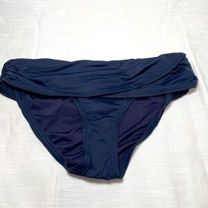 Vince Camuto Women’s Draped High Waisted Bikini Bottom Navy Blue Size S/P